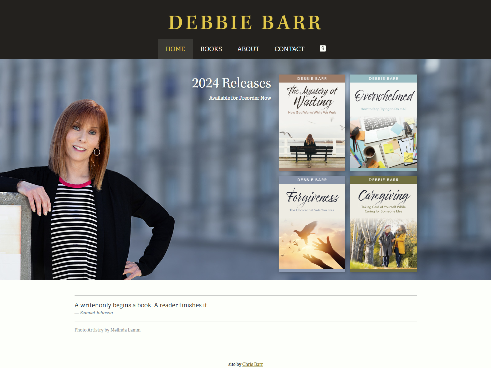 DebbieBarr.com - Home Page | Desktop