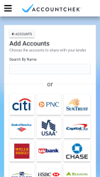 AccountChek - Redesign - Mobile - Find Accounts