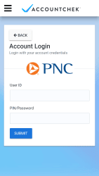 AccountChek - Redesign - Mobile - Bank Login