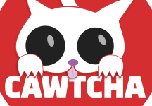 Cawtcha: The logo for a threat detection software company